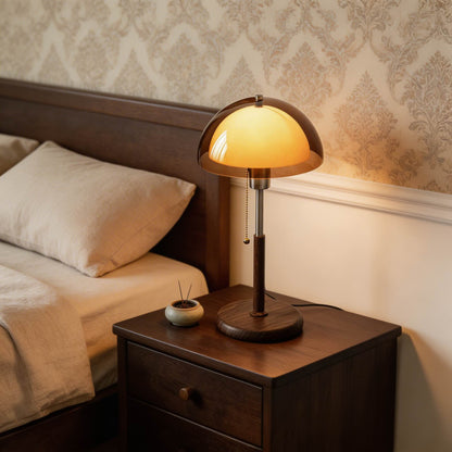 Warm Modern Dual-Dome Table Lamp