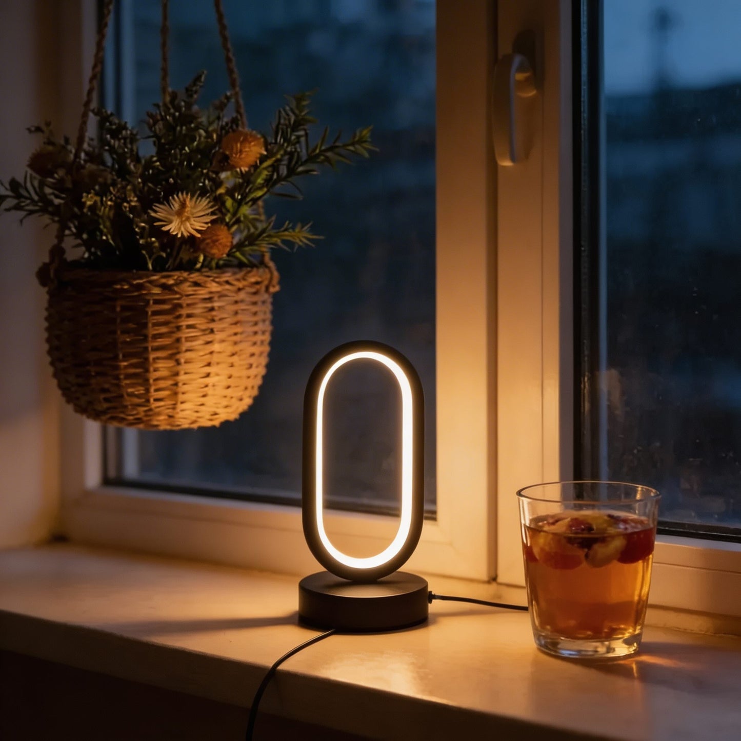 Modern Mini-Ring Desk Lamp