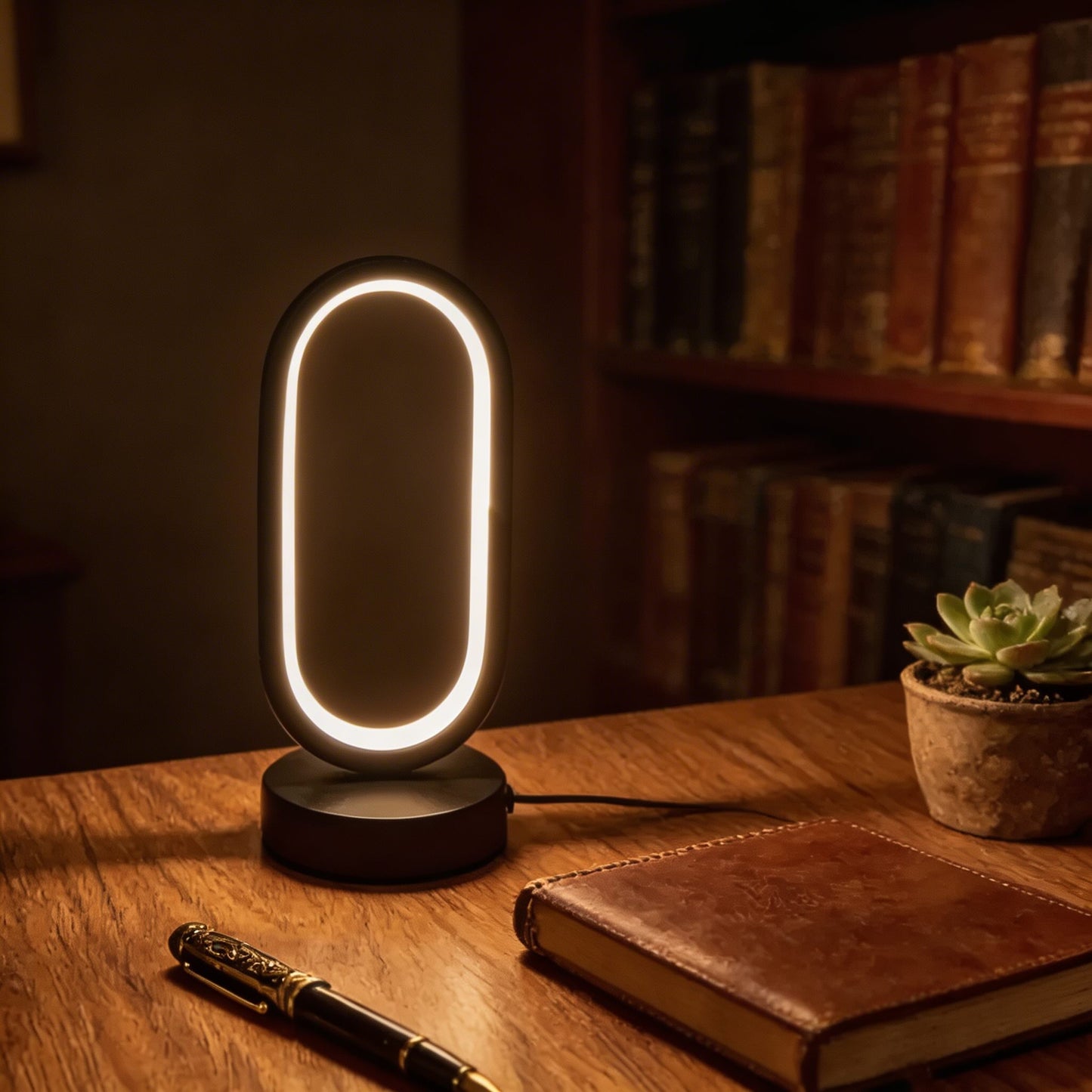 Modern Mini-Ring Desk Lamp