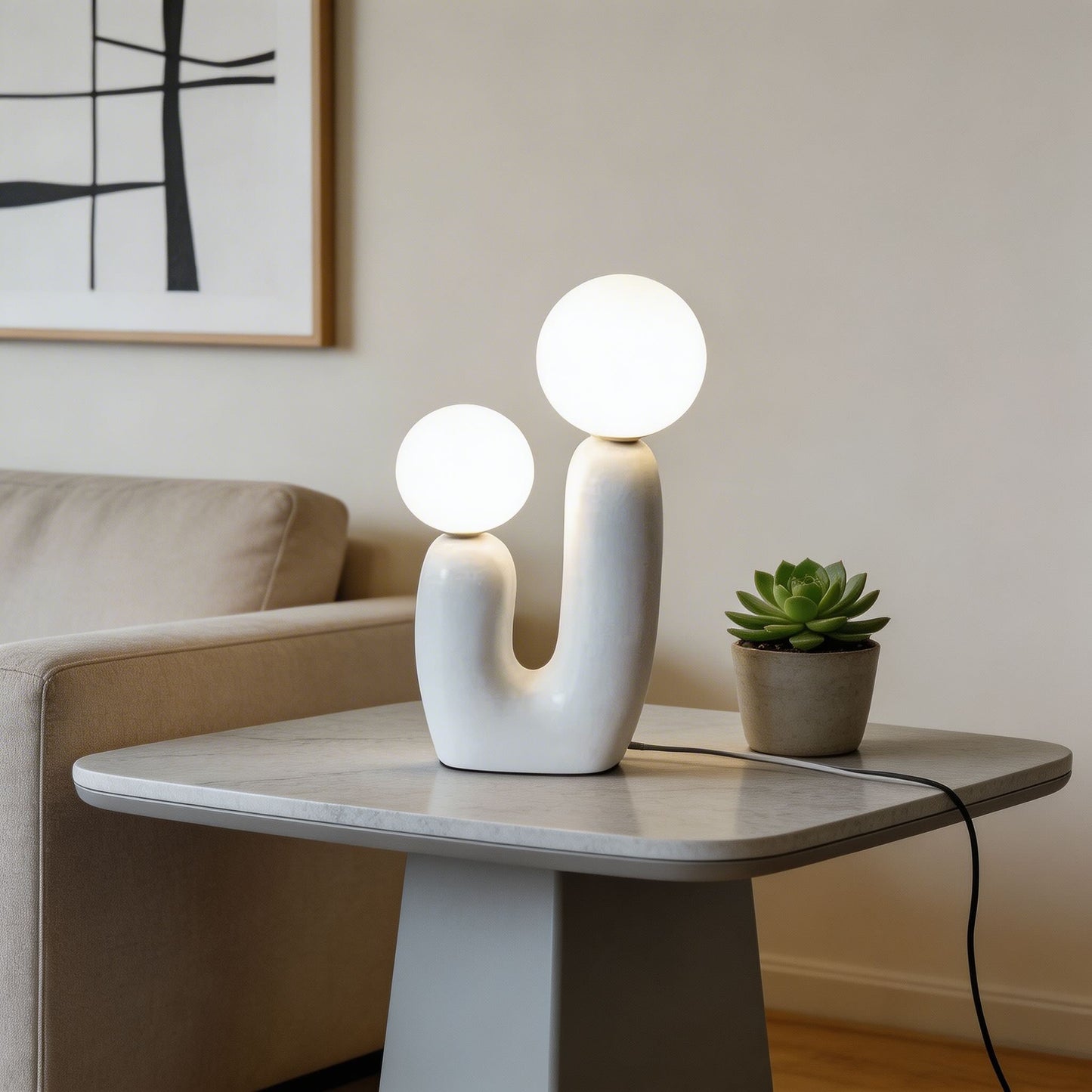 Modern Nordic Glass Table Lamp