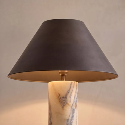 Modern Black Shade Marble Table Lamp