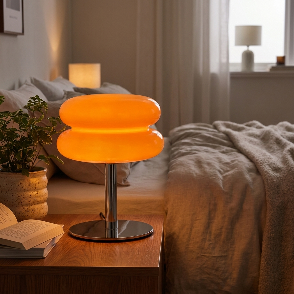 Cloud Macaron Lamp Orange lifestyle