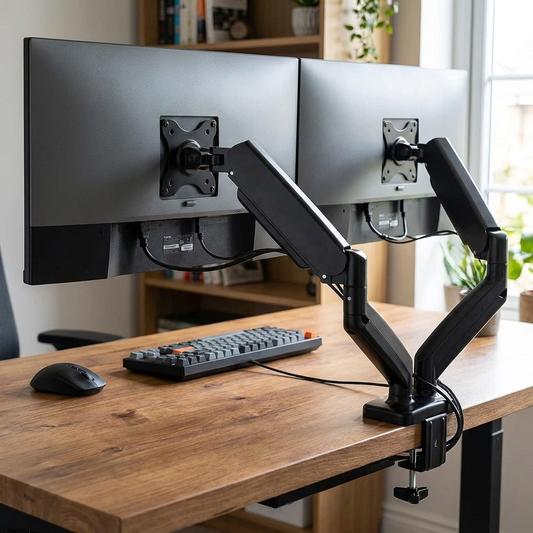 Dual Monitor Mount lifestyle