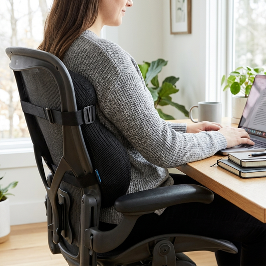 Ergonomic Back Support Pillow lifestyle