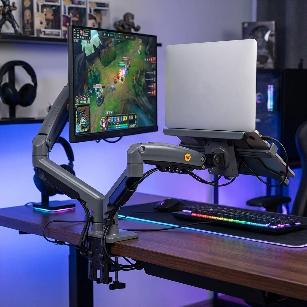 Monitor Laptop Desk Mount v3 lifestyle