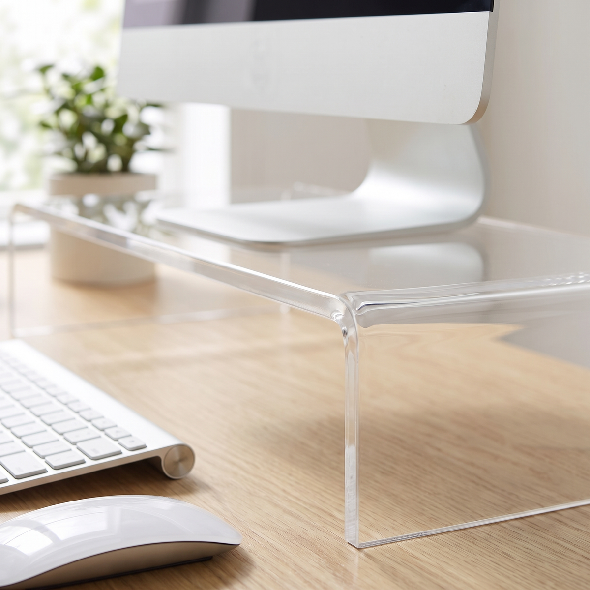 Clear Acrylic Monitor Riser