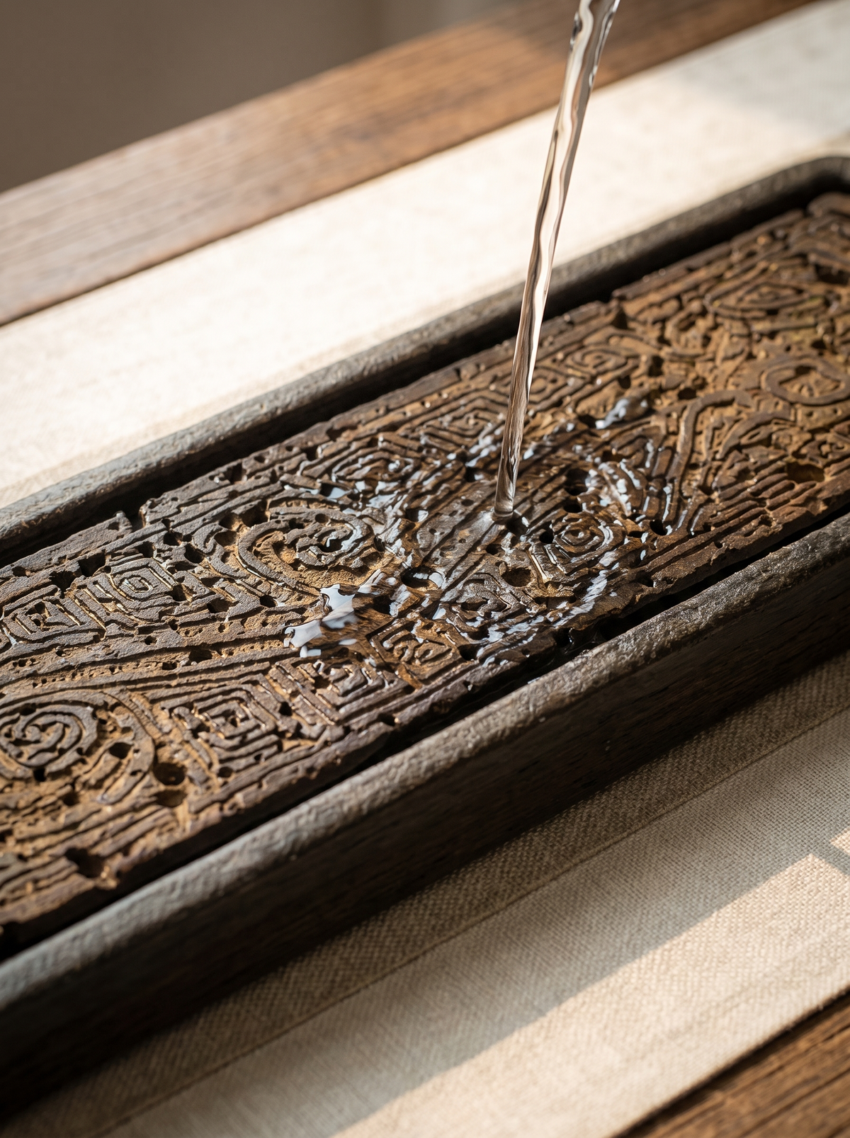 Volcanic Basalt Dragon Tea Tray - Built To Handle Daily Wear