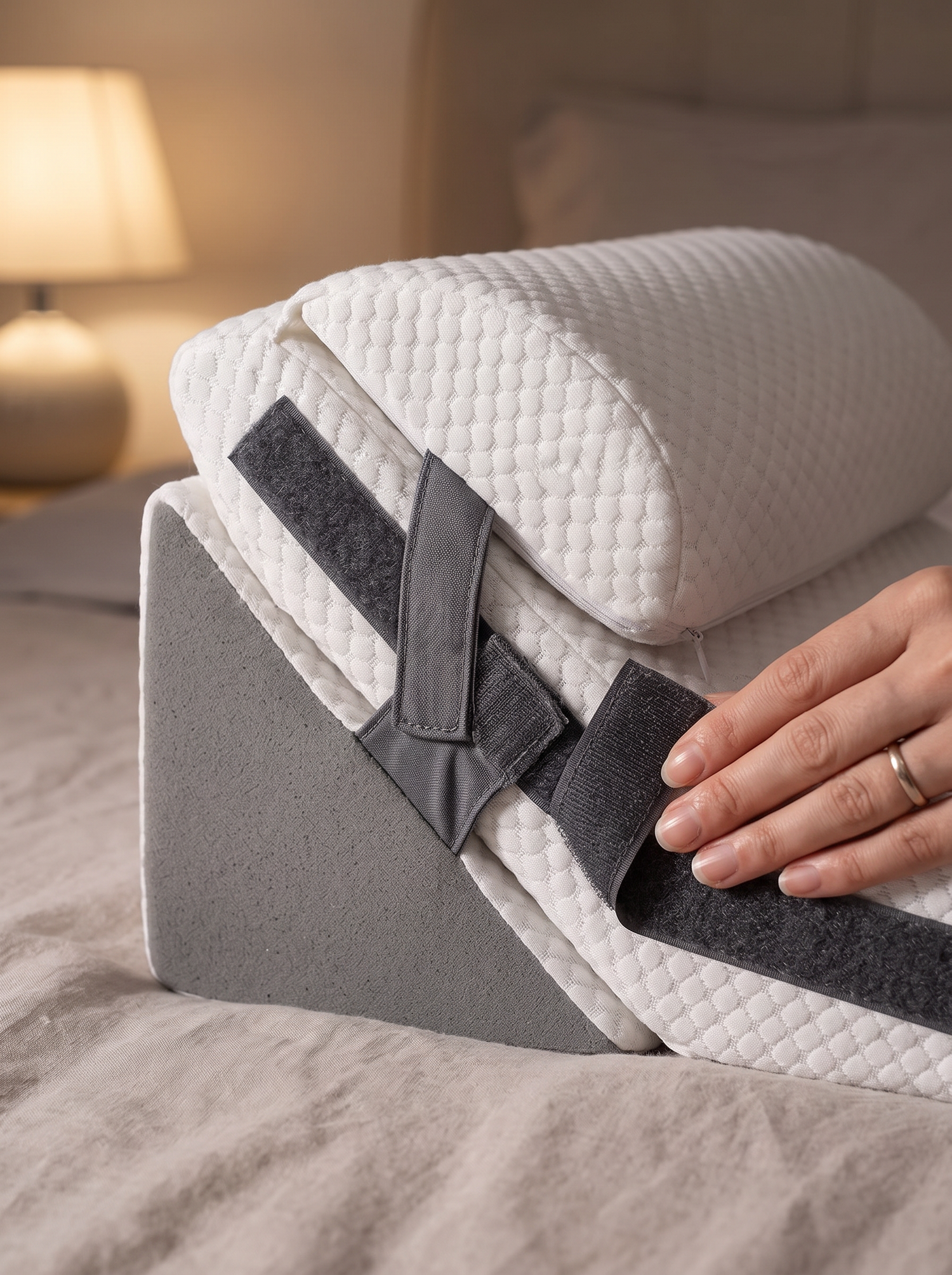 Wedge Pillow Set for Sleep - Folds Away, Ready For Night