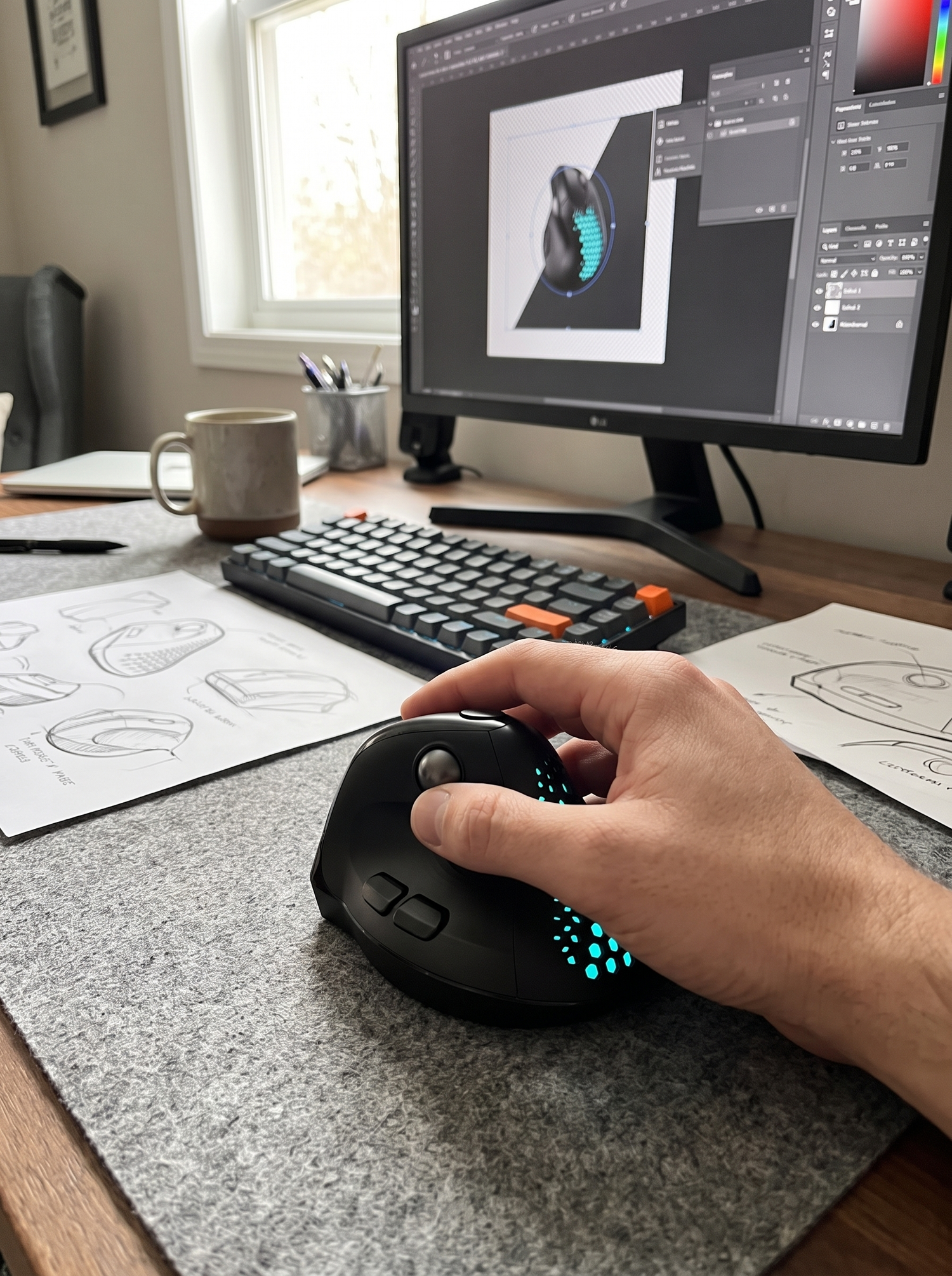 Delux M618XSD Vertical Mouse - slot 1