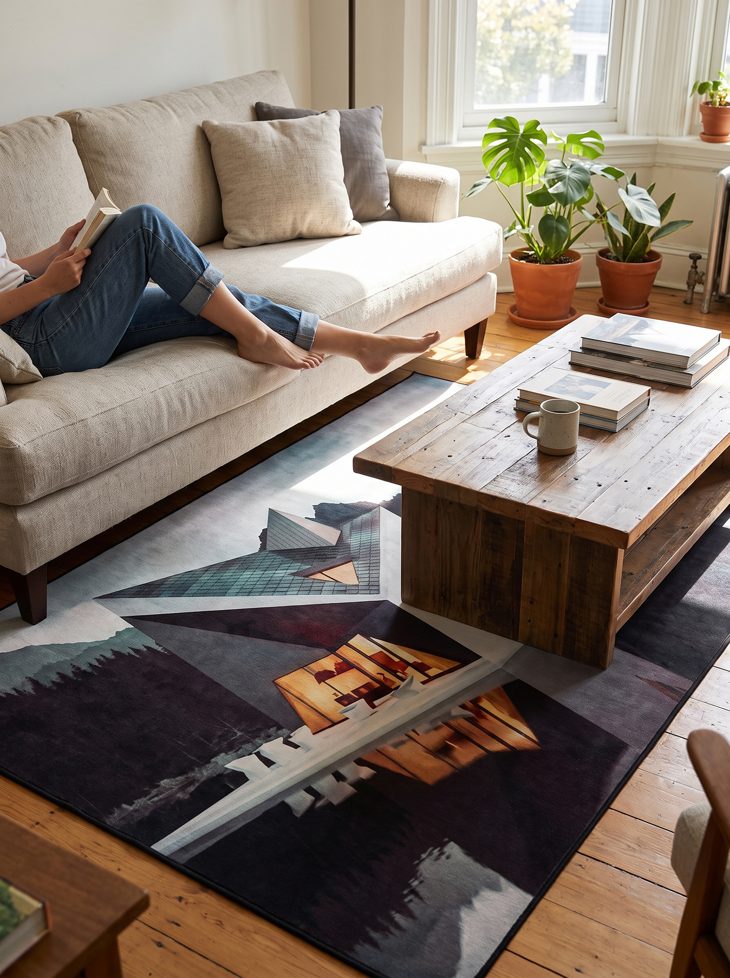 VIKAMA Minimalist Study Rug - slot 1