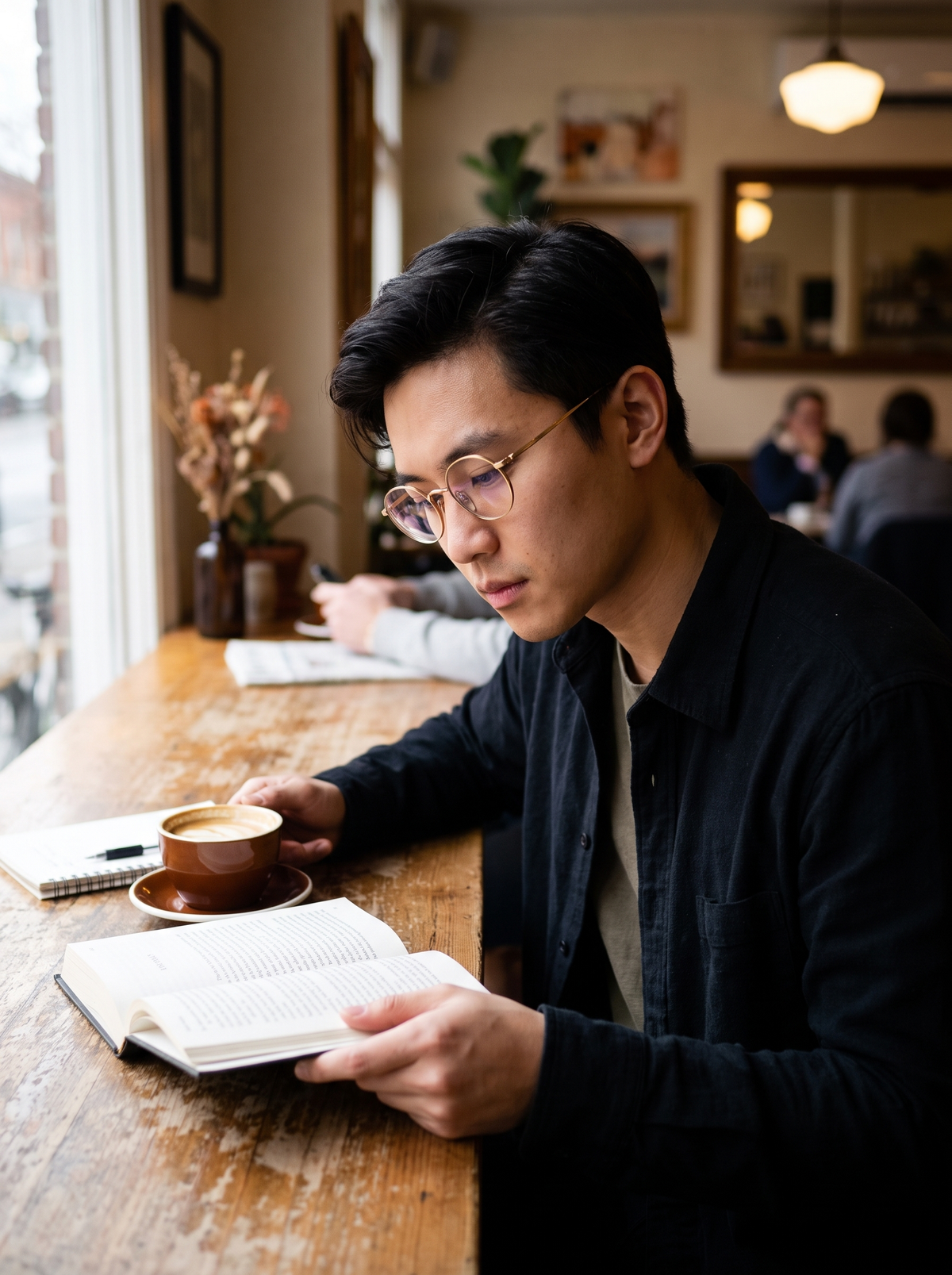 Titanium Retro Round Glasses - slot 1