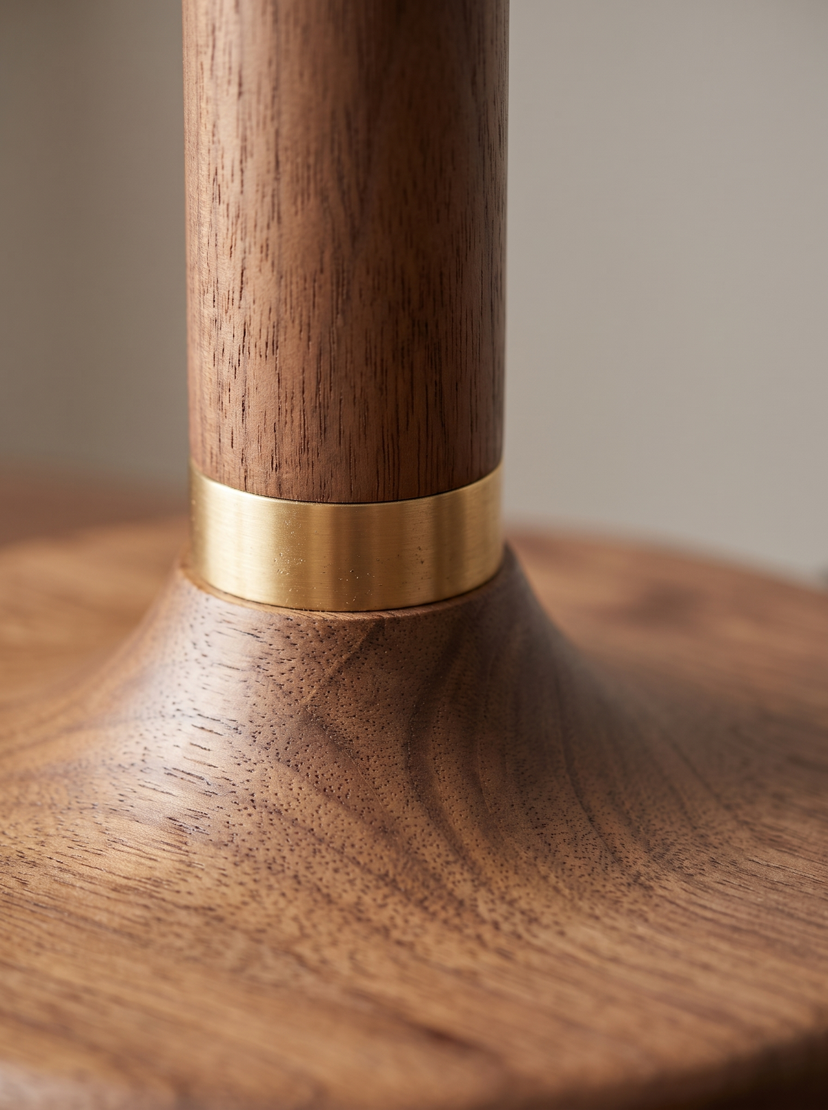 Modern Fabric Shade and Wooden Base Table Lamp lifestyle image 2