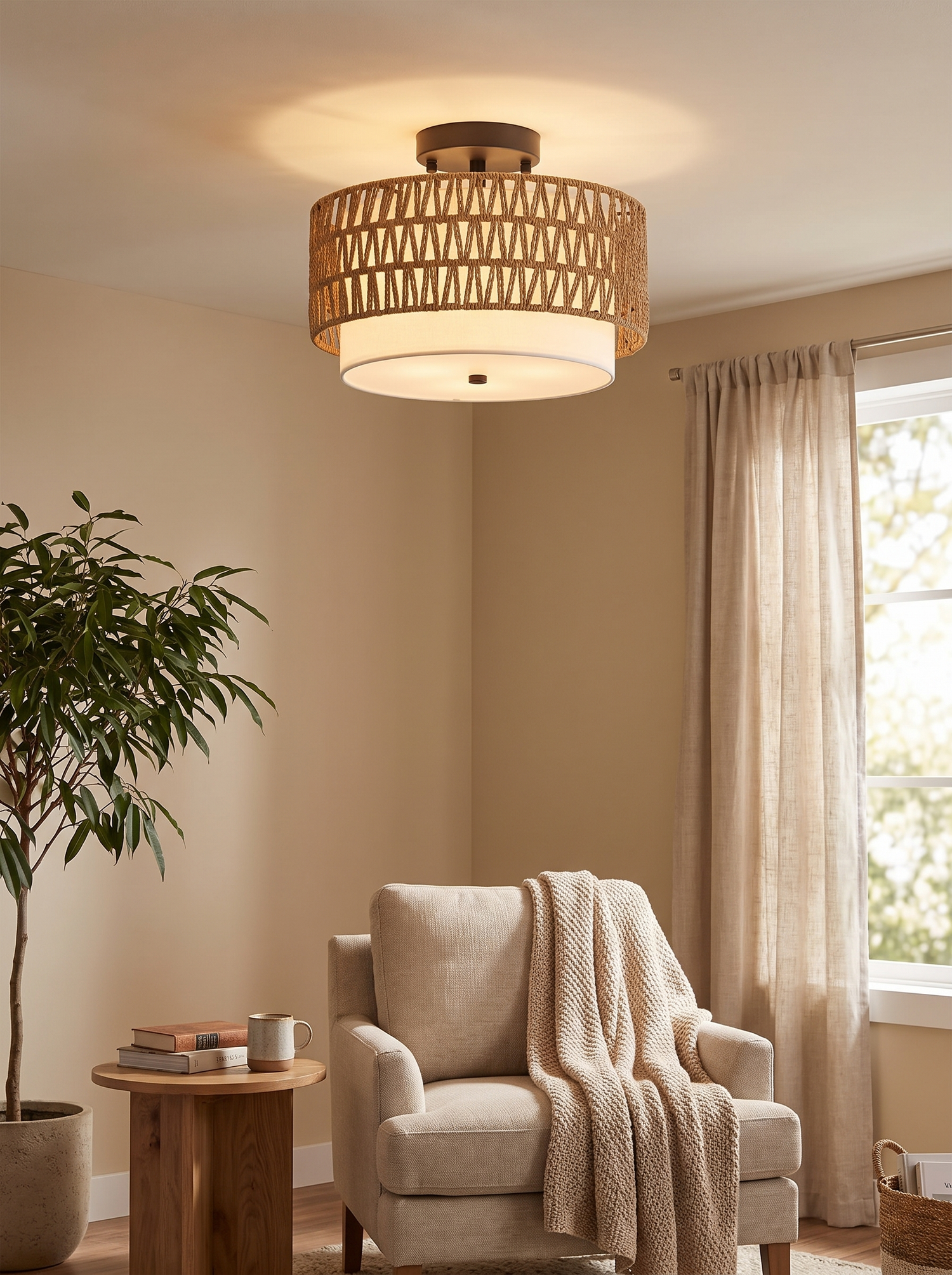 Soft light overhead