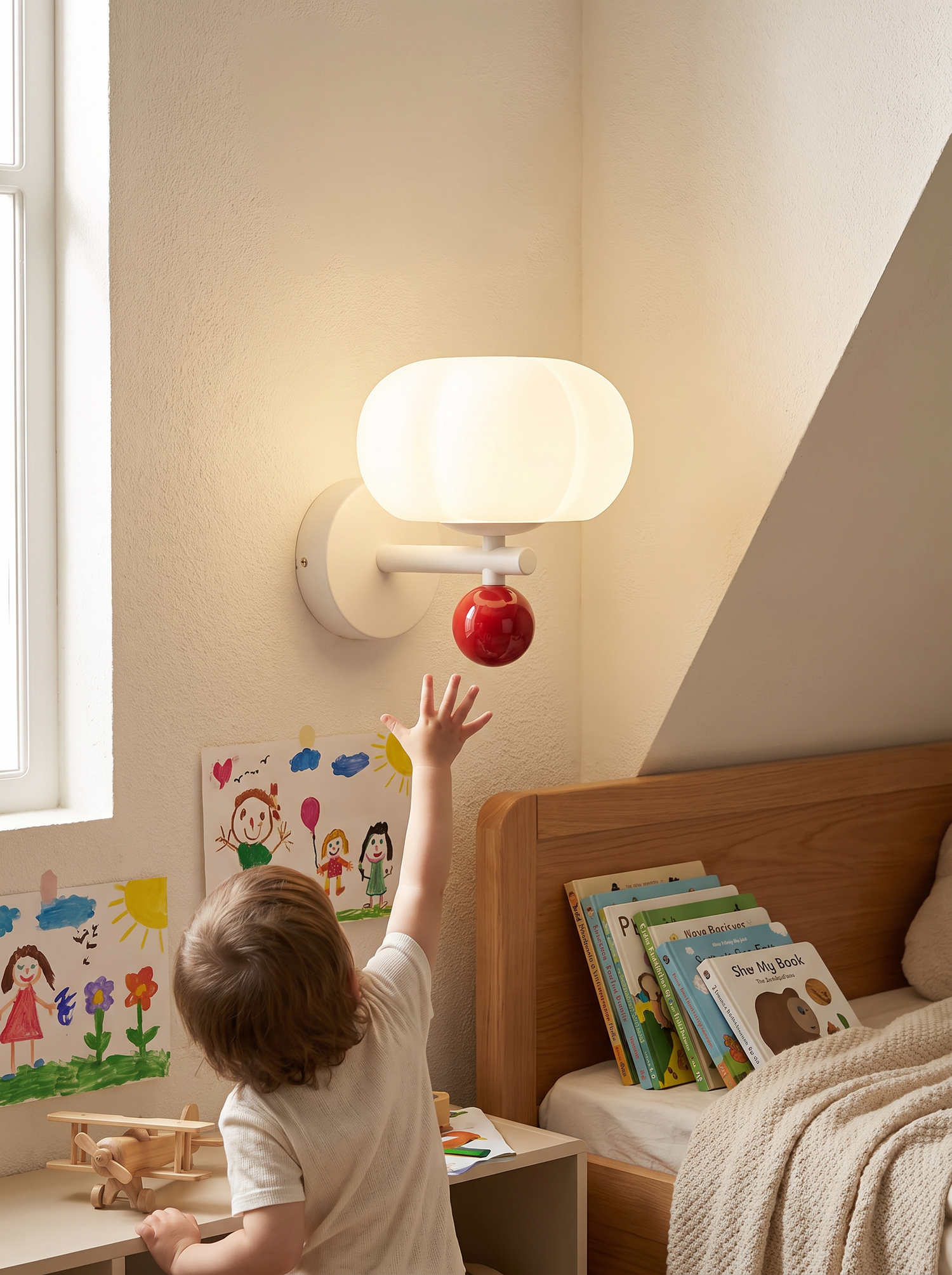 A playful shape on the wall