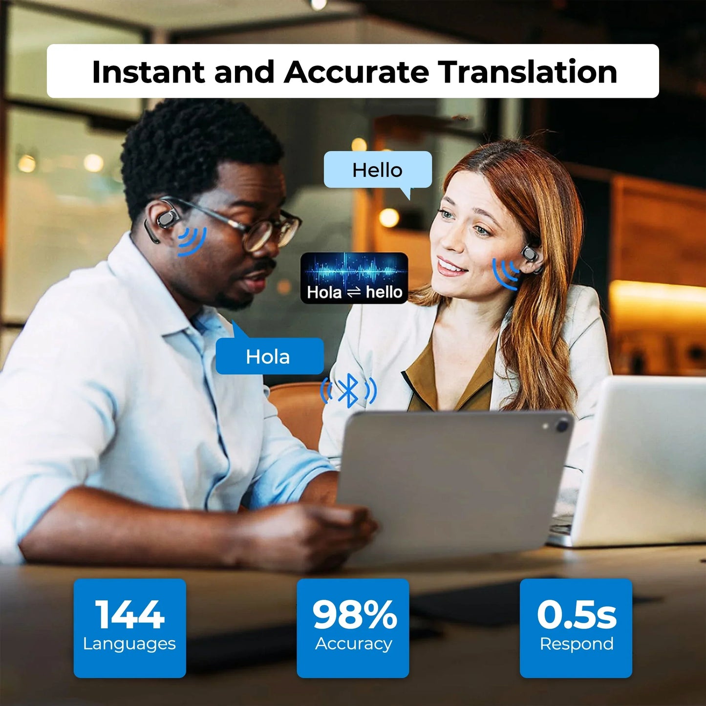 3-in-1 AI Translation Earbuds