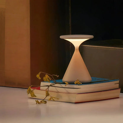 Aurora Hourglass Lamp, Cordless Glow