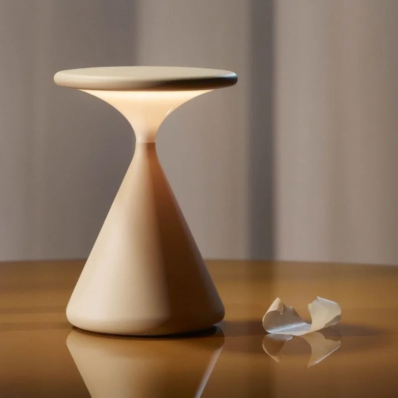 Aurora Hourglass Lamp, Cordless Glow