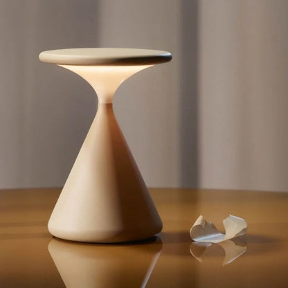 Aurora Hourglass Lamp, Cordless Glow