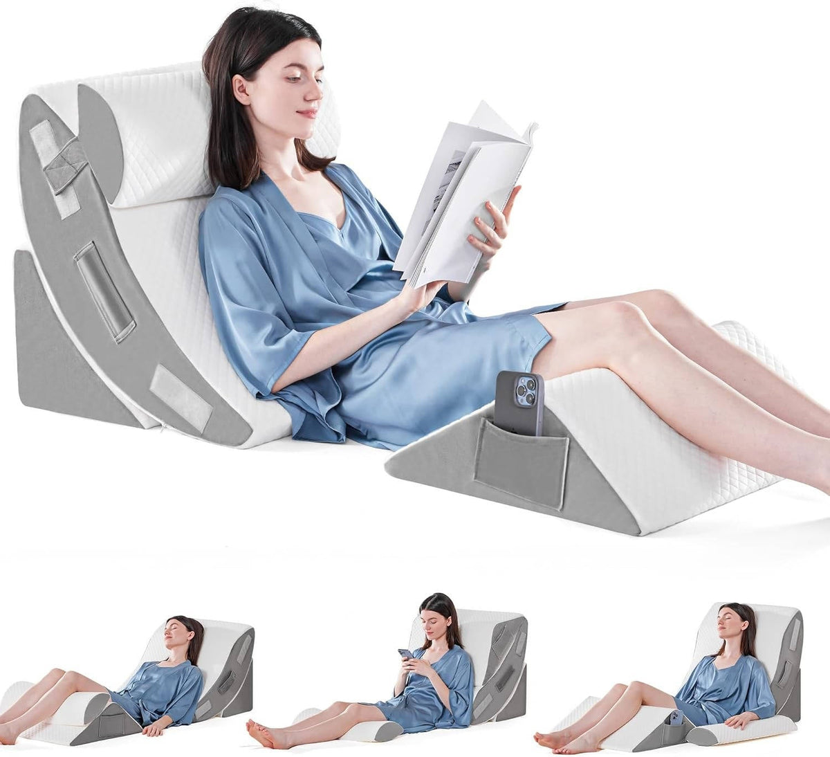 4-in-1 Wedge Pillow – Back & Reflux Relief