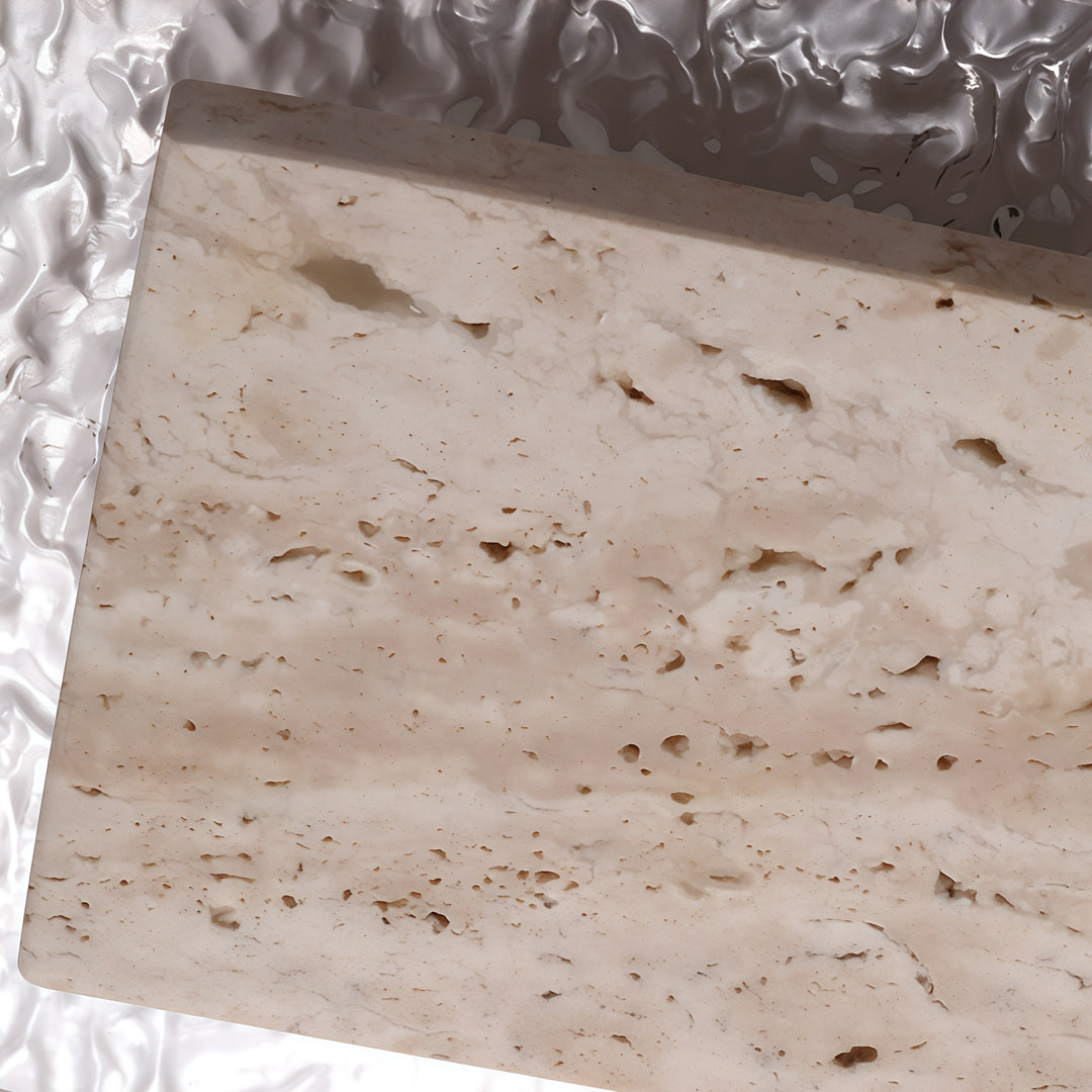 Indoor wall sconce up and down light featuring natural stone texture and premium handcrafted material detail.