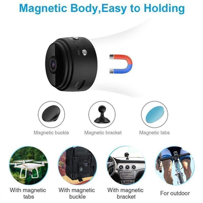 Magnetic Mini WiFi Camera – Mounts Anywhere