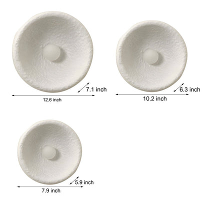 Japanese White Round 1 - Light Wall Sconce, 3 Sizes