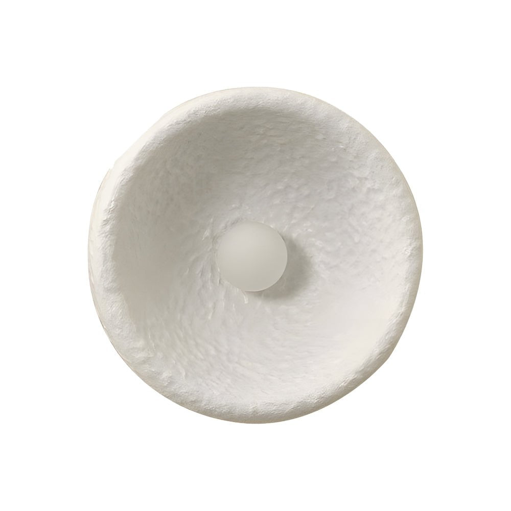Japanese White Round 1 - Light Wall Sconce, 3 Sizes