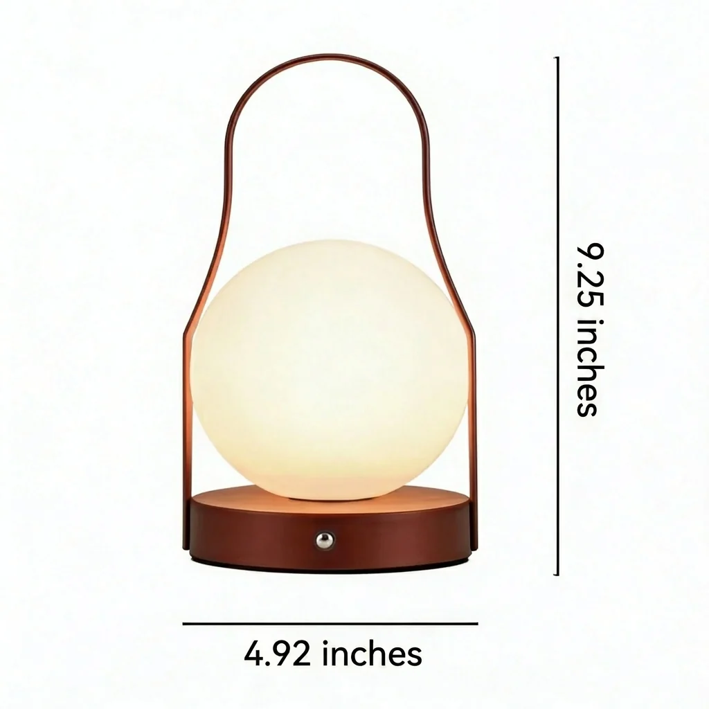 Modern Portable Acrylic Shade Table Lamp