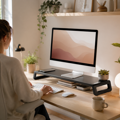Aluminum Desk Riser with USB 3.0 Hub