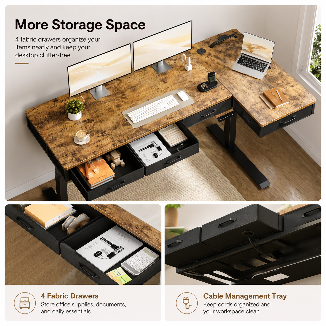 L-Shaped Standing Desk