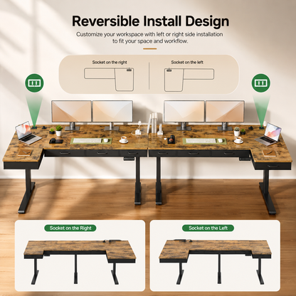 L-Shaped Standing Desk
