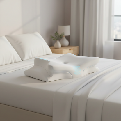 Ergonomic Memory Foam Anti-Snore Pillow