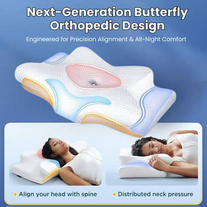 Ergonomic Memory Foam Anti-Snore Pillow
