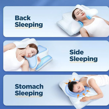 Ergonomic Memory Foam Anti-Snore Pillow