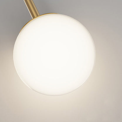 Modern 2 - Light LED Wall Sconces with Acrylic Ring and Frosted Globe