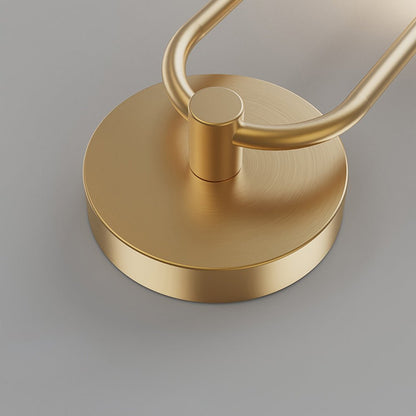 Modern 2 - Light LED Wall Sconces with Acrylic Ring and Frosted Globe