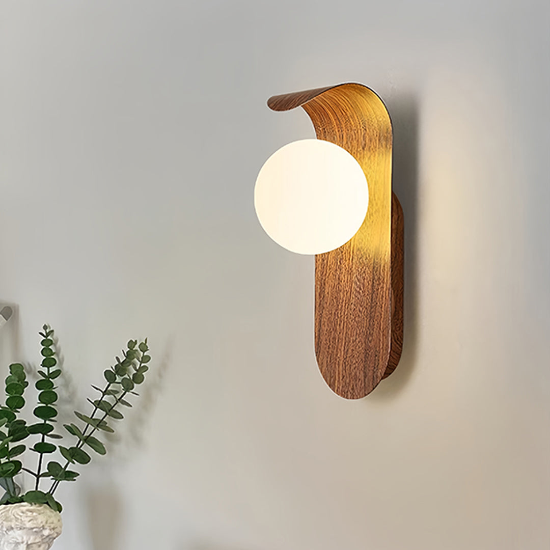 Modern led lights for wall mounted in stylish home office with clean architectural lines