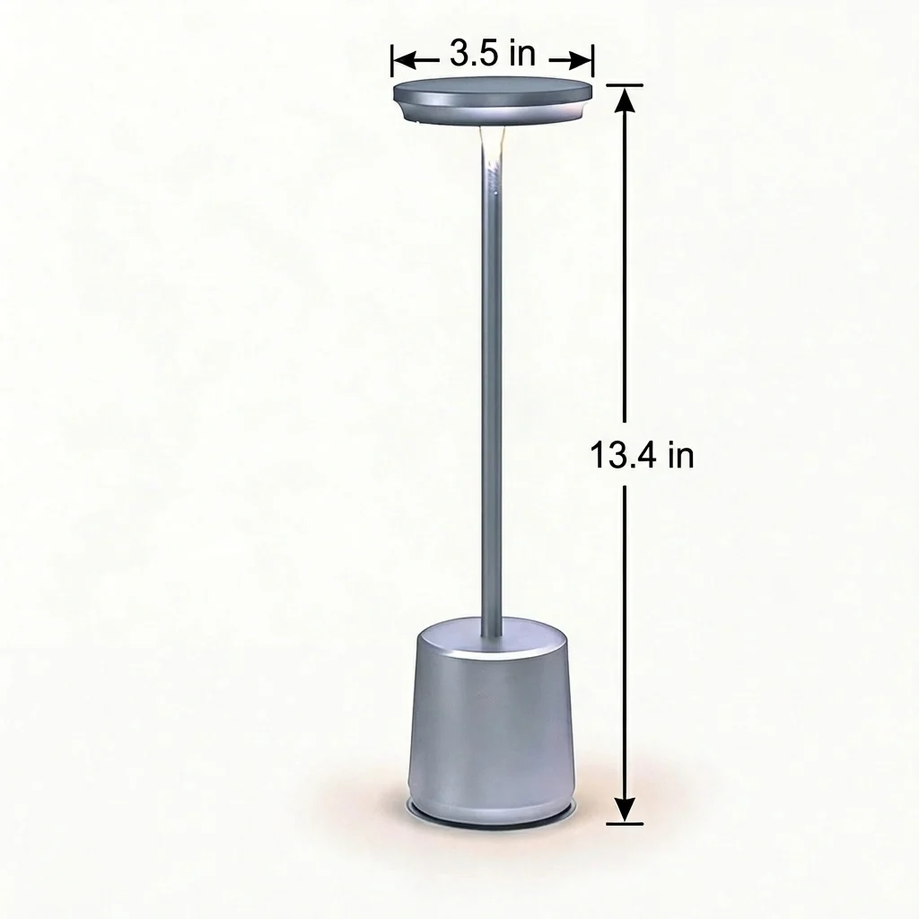 Metal Cordless LED Table Lamp