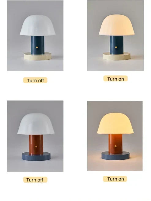 Rechargeable Mushroom LED Table Lamp