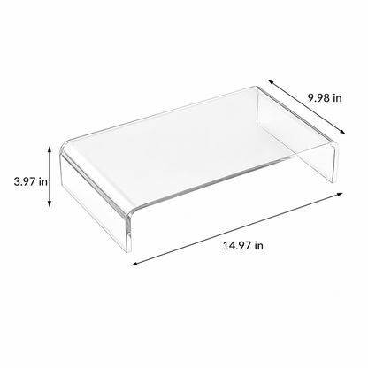 Clear Acrylic Monitor Riser Stand