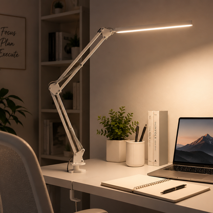 Adjustable Clamp-On LED Desk Lamp