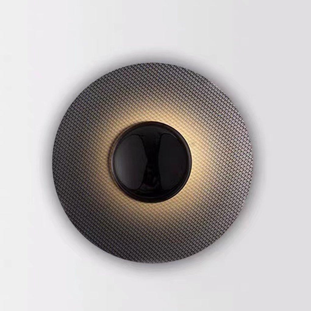Nordic Minimalist Round Background Decorative LED Wall Lamp for Living Room Bedside