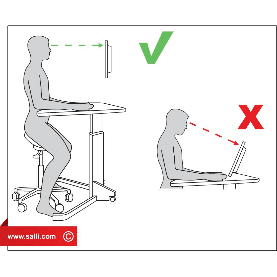 Salli Swing Ergonomic Medical Saddle Chair or Stool