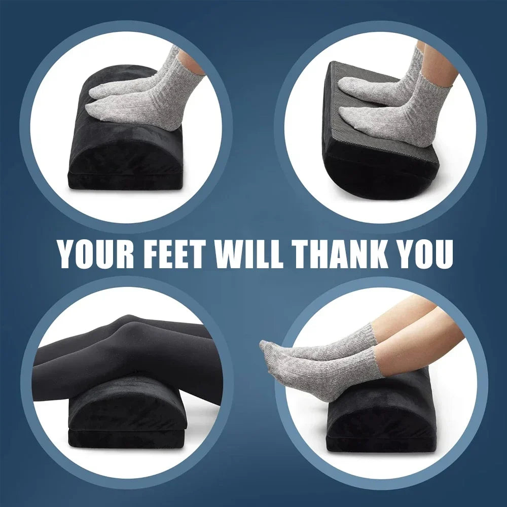Velvet Memory Foam Foot Cushion, Multi-Use