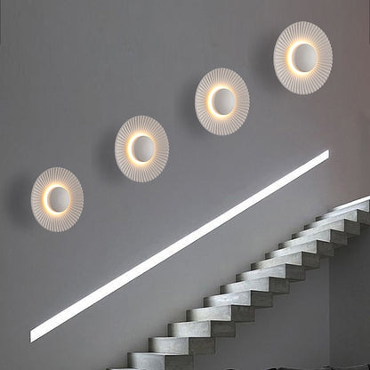 Sunburst LED Wall Sconce with Halo Glow