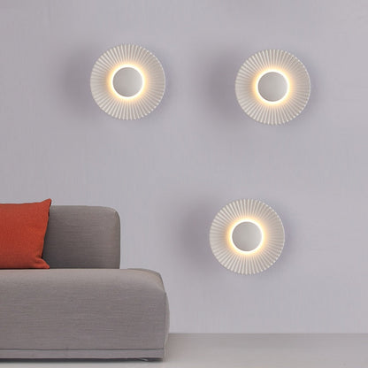 Sunburst LED Wall Sconce with Halo Glow
