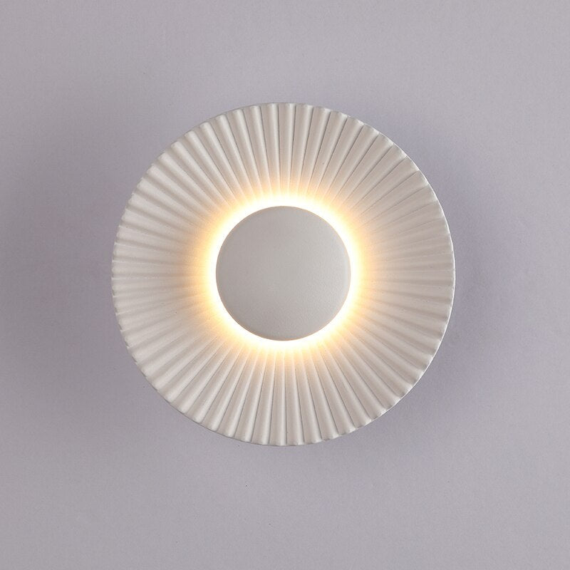 Sunburst LED Wall Sconce with Halo Glow