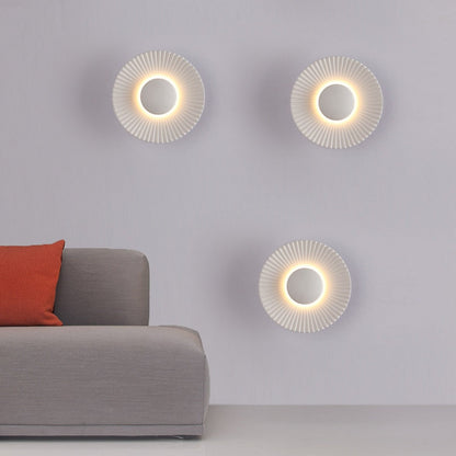 Sunburst LED Wall Sconce with Halo Glow