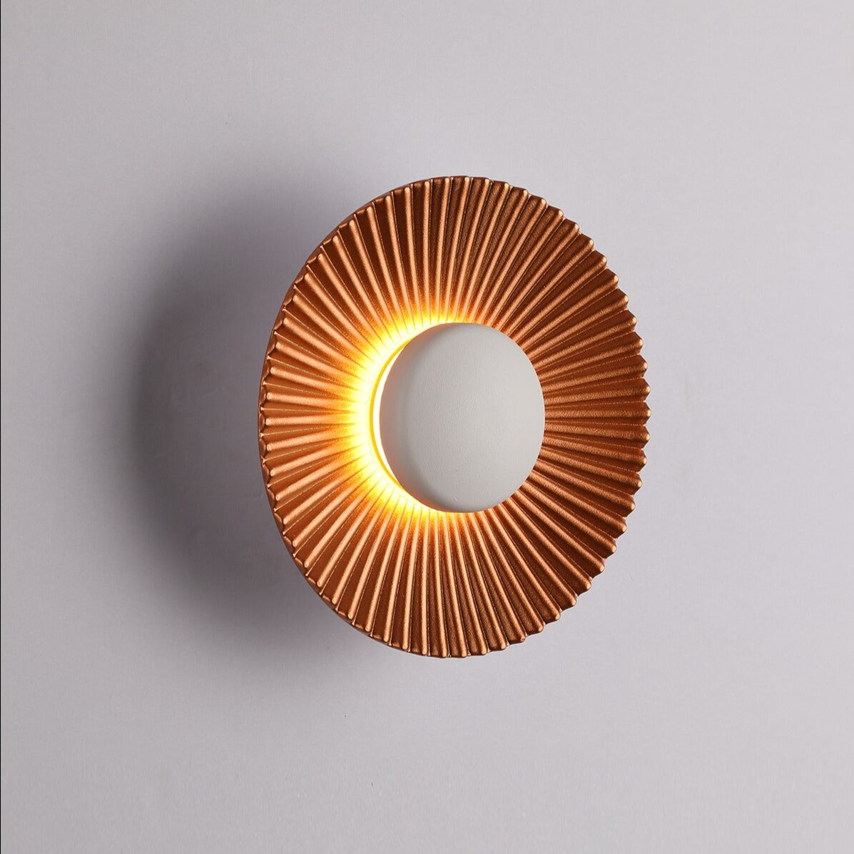 Sunburst LED Wall Sconce with Halo Glow