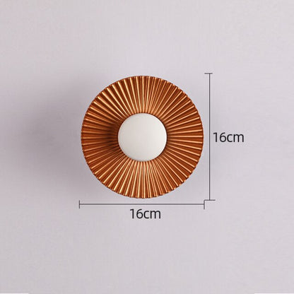 Sunburst LED Wall Sconce with Halo Glow